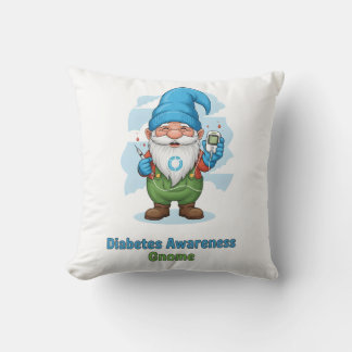 Diabetes Awareness Gnome PNG | Cute Diabetes Cushion