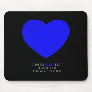Diabetes Awareness Heart Mouse Pad