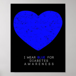 Diabetes Awareness Heart  Poster