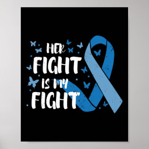 Diabetes Awareness Her Fight Is My Fight T1 T2 Poster