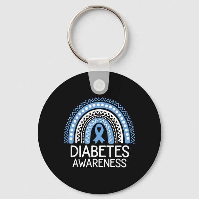 Diabetes Awareness Image Key Ring (Front)