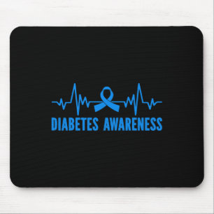 diabetes awareness in november we wear bleu  mouse pad