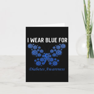 Diabetes Awareness In November We Wear Blue Hope Card