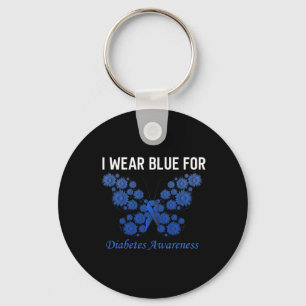 diabetes awareness in november we wear blue hope key ring