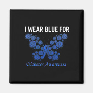 diabetes awareness in november we wear blue hope magnet