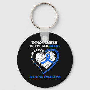 Diabetes Awareness In November We Wear Blue Key Ring