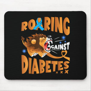 Diabetes Awareness Lion Insulin Diabetic Toddler Mouse Pad