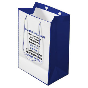Diabetes Awareness Medium Gift Bag