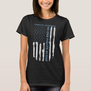 Diabetes Awareness Month American Flag Warrior T1 T-Shirt