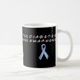 Diabetes Awareness Month Blue Ribbon Diabetic Appa Coffee Mug