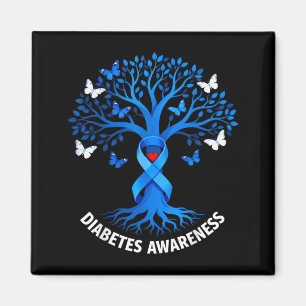 Diabetes Awareness Month Diabetic Blue Magnet