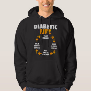 Diabetes Awareness Month Diabetic Life Cycle Hoodie