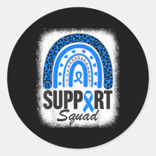 Diabetes Awareness Month Flag Blue Ribbon T1d Type Classic Round Sticker