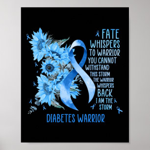Diabetes Awareness Month Gifts For Powerful Warrio Poster