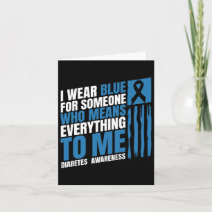 Diabetes Awareness Month Messy Bun Mother T1 T2 Card