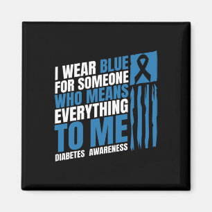 Diabetes Awareness Month Messy Bun Mother T1 T2 Magnet