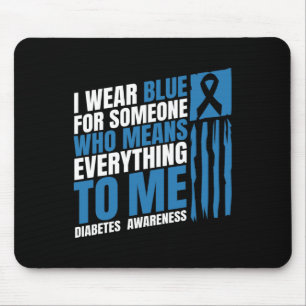 Diabetes Awareness Month Messy Bun Mother T1 T2 Mouse Pad
