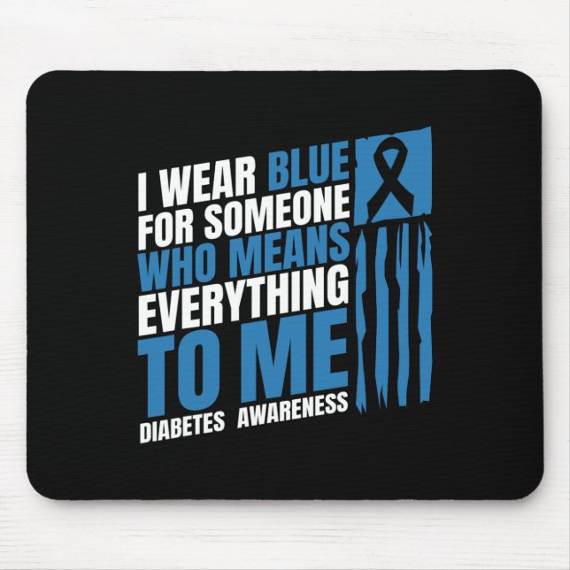 Diabetes Awareness Month Messy Bun Mother T1 T2  Mouse Pad (Front)