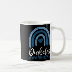 Diabetes Awareness Month Retro Rainbow T1 T2 Coffee Mug