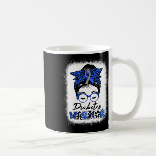 Diabetes Awareness Month Type T1d T2d Messy Bun Wa Coffee Mug
