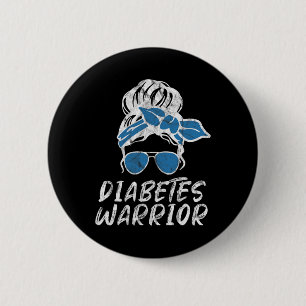 Diabetes Awareness Month Vintage Every Day T1 T2 6 Cm Round Badge