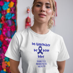 Diabetes Awareness Month White Woman T-Shirt