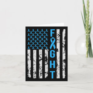 Diabetes Awareness N Usa Flag Distressed For Type  Card