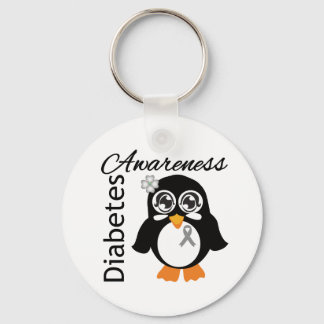 Diabetes Awareness Penguin Key Ring