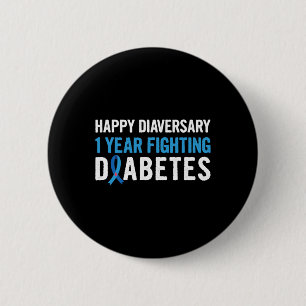 Diabetes Awareness Pun For A Type 1 Diabetes Diabe 6 Cm Round Badge