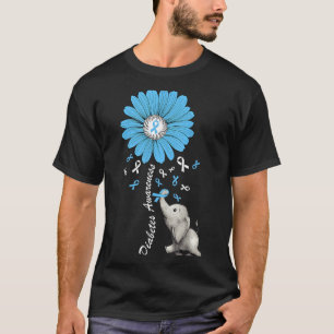 Diabetes Awareness Retro Elephant Diabetes T-Shirt