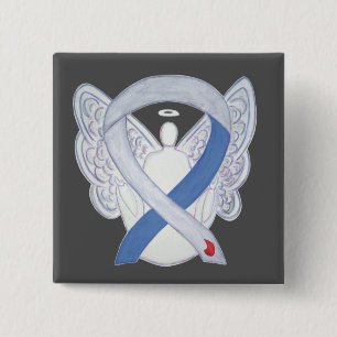 Diabetes Awareness Ribbon Custom Angel IDDM Pins
