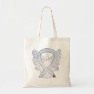 Diabetes Awareness Ribbon Custom Art Tote Bag