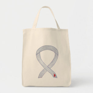 Diabetes Awareness Ribbon Custom Art Tote Bag