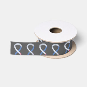 Diabetes Awareness Ribbon IDDM Custom Ribbon Satin Ribbon