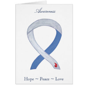 Diabetes Awareness Ribbon IDDM Greeting Card