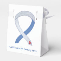 Diabetes Awareness Ribbon IDDM Party Favour Boxes