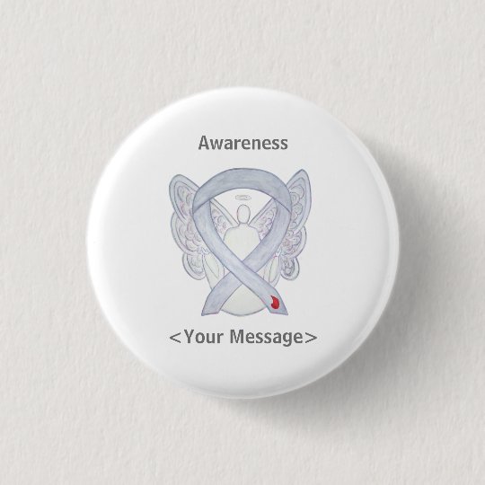 Diabetes Awareness Ribbon NIDDM Angel Pin