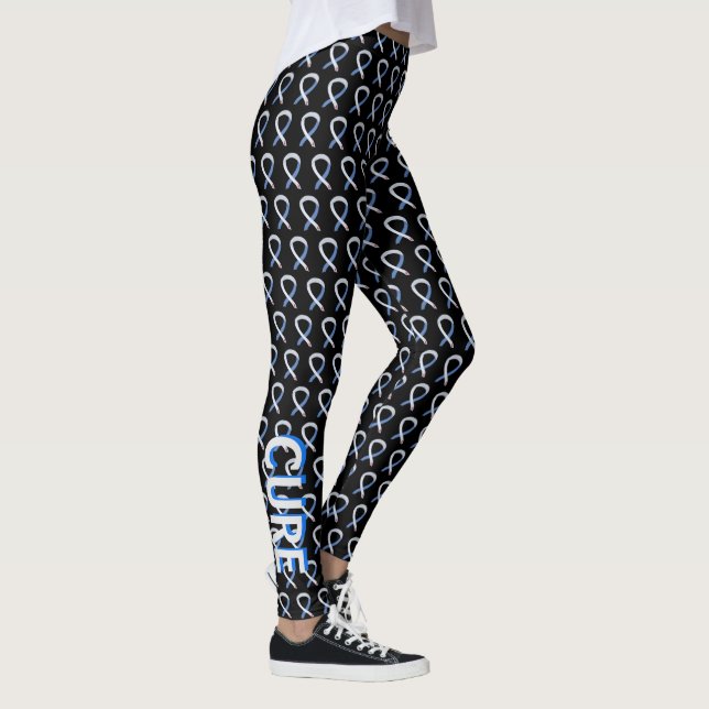 Diabetes Awareness Ribbon Type 1 Custom Leggings (Right)