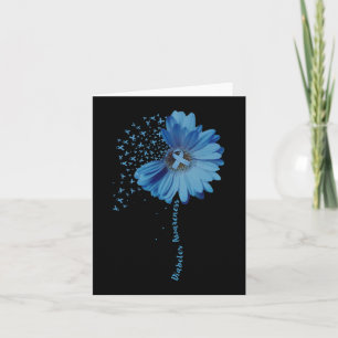 Diabetes Awareness Sunflower Ribbon Gift Card
