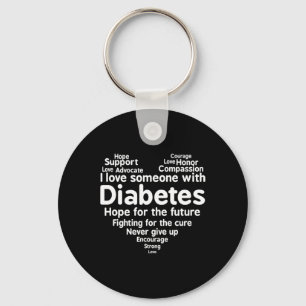 Diabetes Awareness Support Month  Key Ring
