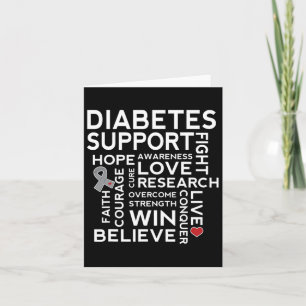 Diabetes Awareness Support Month Walk Tee  Card