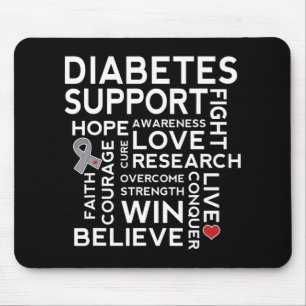 Diabetes Awareness Support Month Walk Tee Mouse Pad