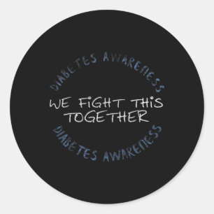 Diabetes Awareness T1d - Diabetes Mum Dad Family G Classic Round Sticker