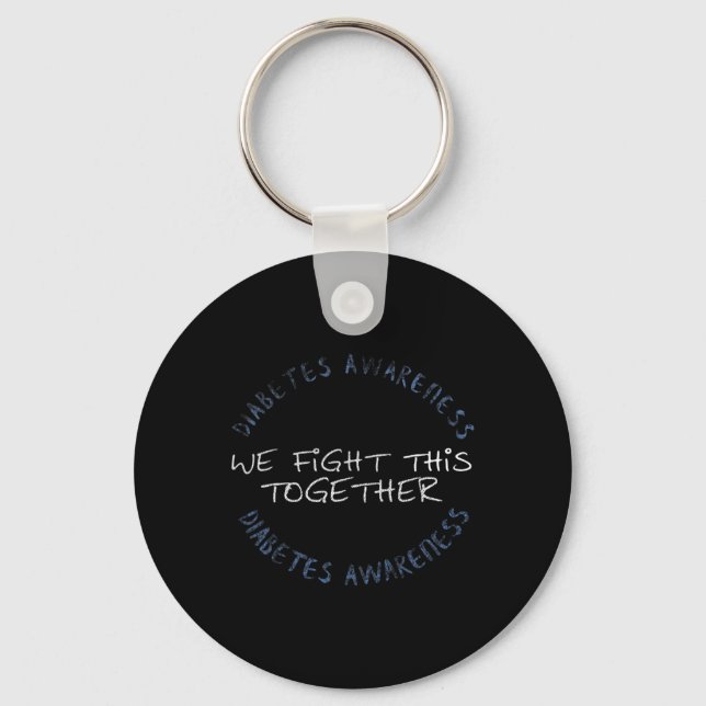 Diabetes Awareness T1d - Diabetes Mum Dad Family G Key Ring (Front)