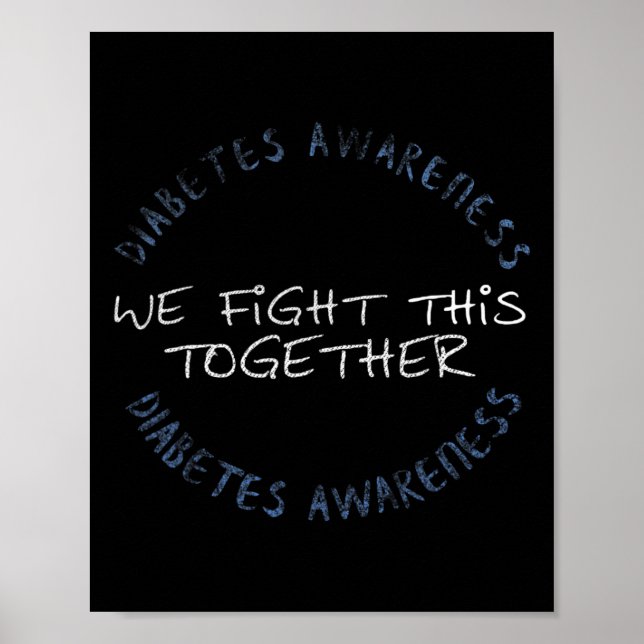 Diabetes Awareness T1D - Diabetes Mum Dad Family G Poster (Front)