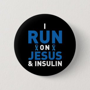 Diabetes Awareness Type 1 2 - Diabetic T1d T2d 4 6 Cm Round Badge