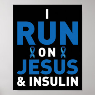 Diabetes Awareness Type 1 2 - Diabetic T1D T2D 4 Poster