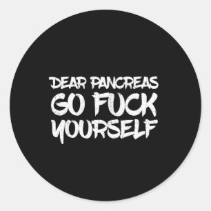 Diabetes Awareness Type 1 2 - Diabetic T1d T2d 6 Classic Round Sticker