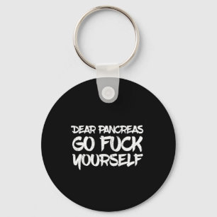 Diabetes Awareness Type 1 2 - Diabetic T1d T2d 6 Key Ring
