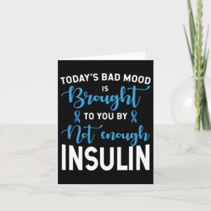 Diabetes Awareness Type 1 2 - Diabetic T1d T2d 9  Card